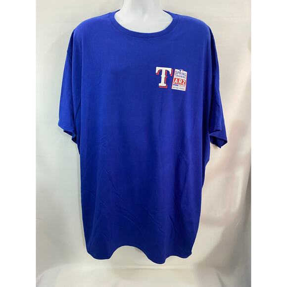TEXAS RANGERS 2019 SPRING TRAINING ADULT 5XL Blue TSHIRT Surprise AZ S/S - Picture 8 of 8